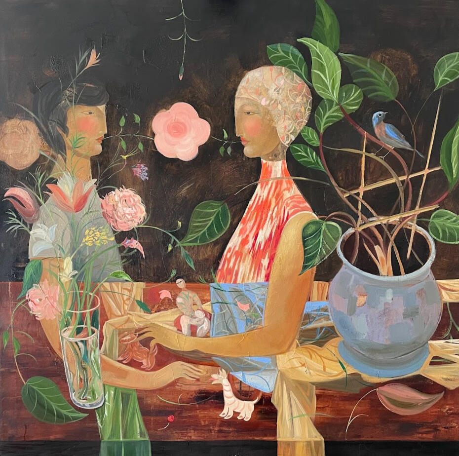 Pastoral, 2023 Oil on canvas, 120 × 120 cm