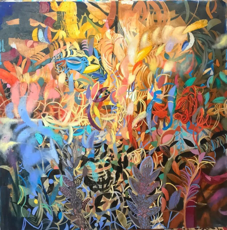 Untitled Oil on canvas, 120 × 120 cm